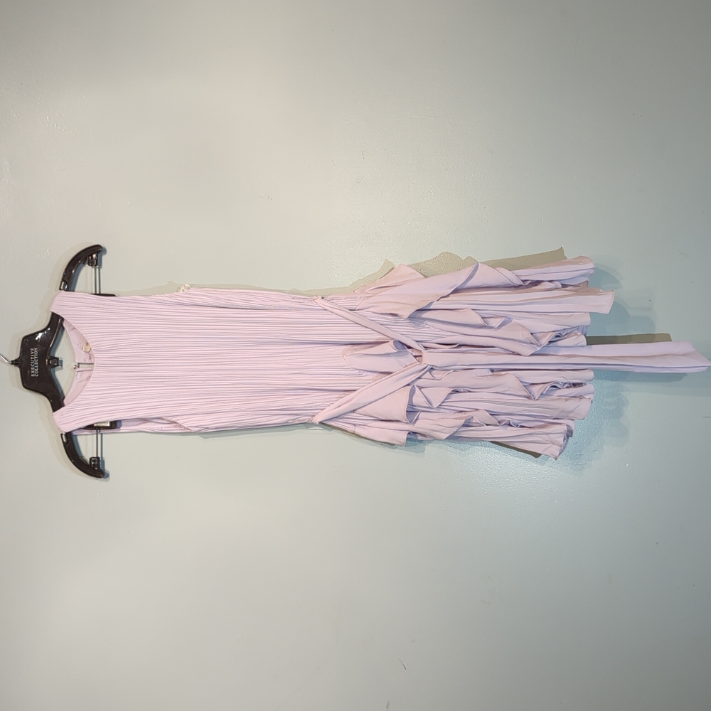Halston Heritage Lavender Midi Dress